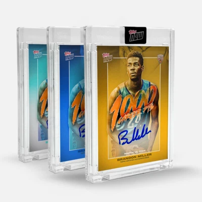 BRANDON MILLER SIGNED TOPPS NOW #BM1 SEALED BASKETBALL ON-CARD AUTO 99 OR LOWER - Image 1 of 4