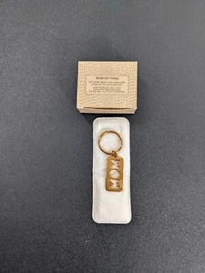 Vintage 1982 Avon MOM Keychain Keyring Valentines Holiday Goldtone - Picture 1 of 4
