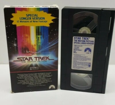Star Trek The Motion Picture (1980) VHS, VCR  1983 RARE Special Longer Version  - Image 1 of 2