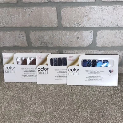 Лот из 3 цветов улицы 100% лак для ногтей полоски наборы фиолетовый летучие мыши и 2 блестящие наборы - Изображение 1 из 4