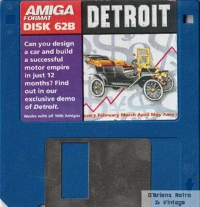 Amiga Format - Coverdisk 62B - Detroit Demo - Commodore Amiga - Floppy - Picture 1 of 2