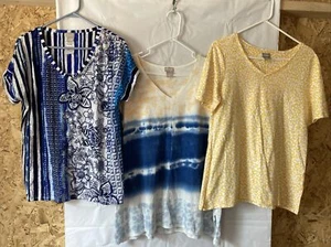 Womens Lot Of 3 Blouses Chico's Size 1 Lot #2 - Picture 1 of 2