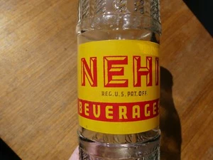Vintage Nehi Sodaflasche geprägter Strumpf Look mit ACL Druck Paintsville - Bild 1 von 12