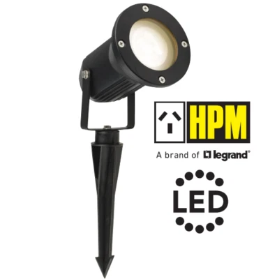 HPM 12V LED Garden Light Spotlight 3W Warm White 3000K IP55 DIY Black - Image 1 of 4