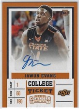 2017 CONTENDERS DRAFT PICKS JAWUN EVANS COLLEGE TICKET AUTO RC #81 CLIPPERS