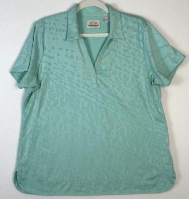 Pullover de golf EP Pro Tour Tech para mujer verde espuma de mar talla XL poliéster spandex Foto 1 de 4