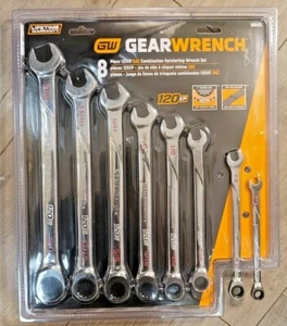 GearWrench 8pc SAE 120XP XL Ratcheting Spline Wrenches 5/16 to 3/4 w/Pouch 86455 - Picture 1 of 2