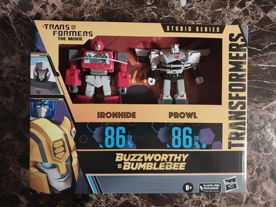 Transformers Buzzworthy Bumblebee Studio Serie 86 Ironhide and Prowl Totalmente NUEVO Foto 1 de 4
