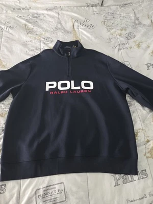 Suéter Pullover Polo Ralph Lauren 1/4 Cremallera XXL Foto 1 de 4