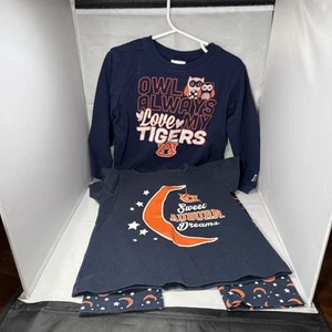 Auburn Mädchen 3T, Cheekie Peach 2-teiliger Schlafanzug & Russell Langarmshirt - Bild 1 von 11