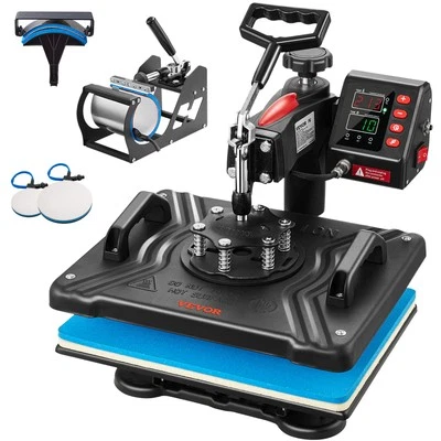 Máquina de prensa de calor VEVOR 12x15 pulgadas transferencia de sublimación camiseta placa taza taza Foto 1 de 4