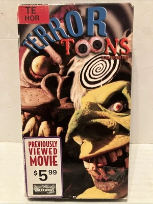 Terror Toons VHS Tape Rare HOLLYWOOD Video Rental Horror Comedy classic - Image 1 of 4
