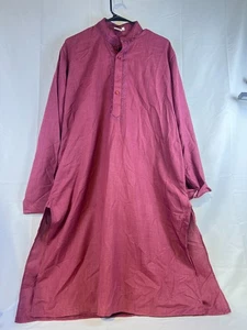 Pakistanisch indisch Herren feines Design rot Kurta langes Hemd Freizeitkleidung - Bild 1 von 3