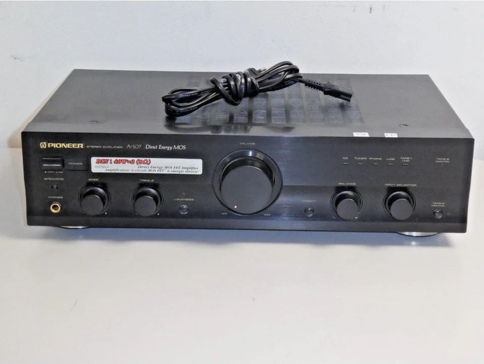 Pioneer A-107 Stereo Verstärker in Schwarz, 2 Jahre Garantie - Bild 1 von 4