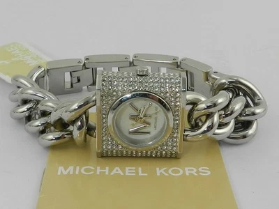 Michael Kors Women's MK Chain Lock Quartz Three-Hand   Stainless Steel Watch - image 1 of 4