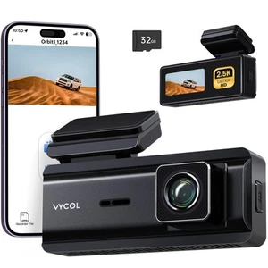 Dash Cam 2.5K WiFi, Dash Camera for Cars with 32GB Card, Mini Dashcam Car Cam... - Picture 1 of 6