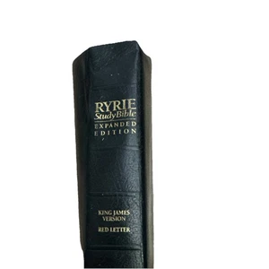 Vintage Ryrie Study Bible Expanded Edition KJV Red Letter Moody 1994 - Imagen 1 de 5