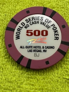 WSOP WORLD SERIES OF POKER TOURNAMENT CHIP BJ $500 RIO CASINO LAS VEGAS, NEVADA - Picture 1 of 6