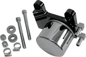 Accutronix Chrome Oil Filter/Regulator Mount - Black Motorcycle Street RM2141B - Picture 1 of 3