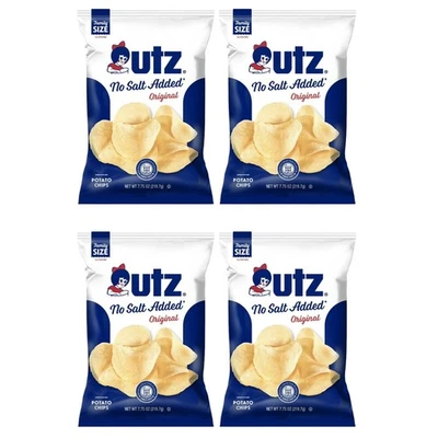 (4Bags)  No Salt Added Original Potato Chips 7.75 Ounces Bags - Image 1 of 4