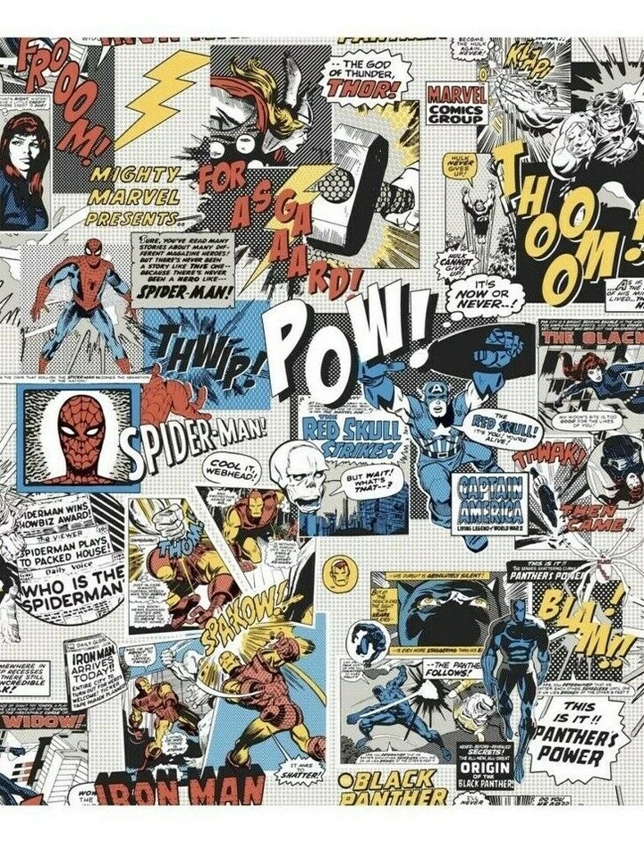 York Wallcoverings Di0944 Marvel Comics Wallpaper