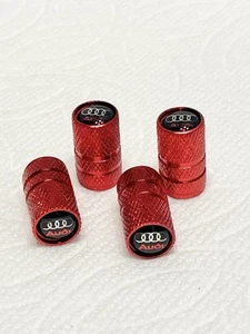 4 pcs Tire Valve Caps Alloy Valve Stem Cover For Audi - Picture 1 of 2