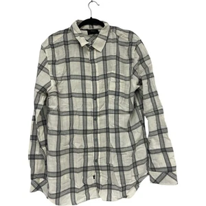 Rails Wyatt Button-Up Shirt Mens Size XL Relaxed Fit Plaid White Mirror Melange - Picture 1 of 11