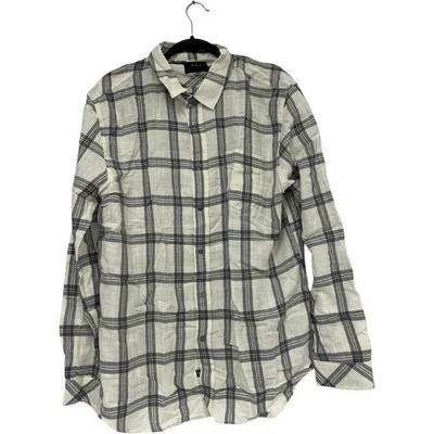 Rails Wyatt Button-Up Shirt Mens Size XL Relaxed Fit Plaid White Mirror Melange - Image 1 of 4