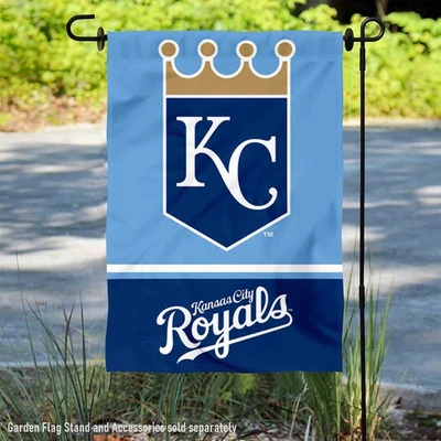 KC Royals Powder Blue Garden Flag and Yard Banner - Image 1 of 4