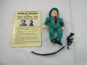 Vintage 1990 Playmates Dick Tracy Shoulders 4,5" , fast komplett mit Karteikarte - Bild 1 von 2