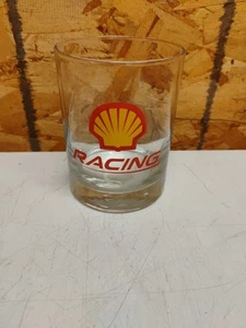 Vintage Shell Öl Gas Logo Racing Becher Trinken Petroliana Glas EUC - Bild 1 von 3