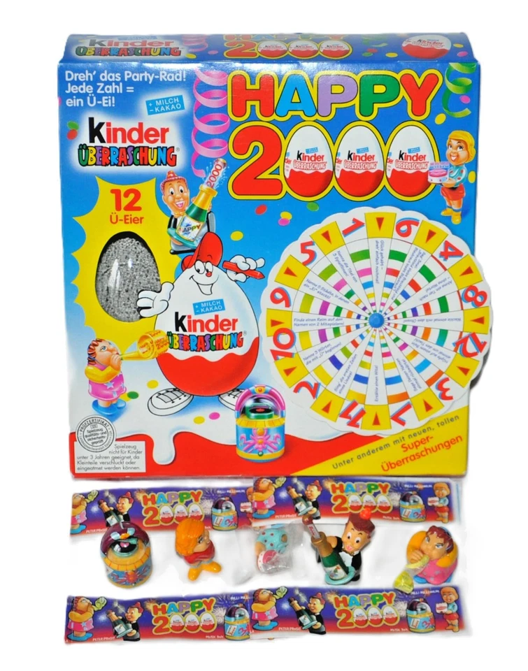 FERRERO Happy 2000 🍀 Glücksrad Box mit allen 4 Figuren und BPZ - Bild 1 von 1