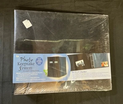 12x12 Photo Album Keepsake System  Memories and Photos, 3 Ring Black ~ New - Image 1 of 4