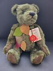 Hermann Teddy Bear Green Forest Spirit Waldgeist Leaf Collar Rare Teddy Bear