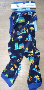 NUEVO NUEVO CON ETIQUETAS HANUKKAH CACHORRO PERRO PIJAMA tamaño velas pequeñas azul CANINO MACHO - Imagen 1 de 2