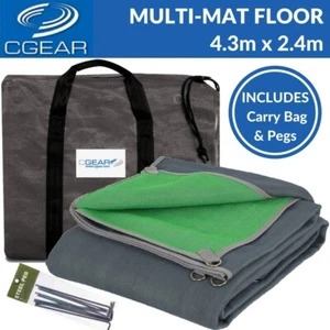 CGear 4.3m x 2.4m Multimat Caravan Annexe Matting Green & Grey C Gear Multi mat - Picture 1 of 6