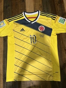 2014 Colombia World Cup Jersey Size Large #10 James Roriguez - Picture 1 of 6