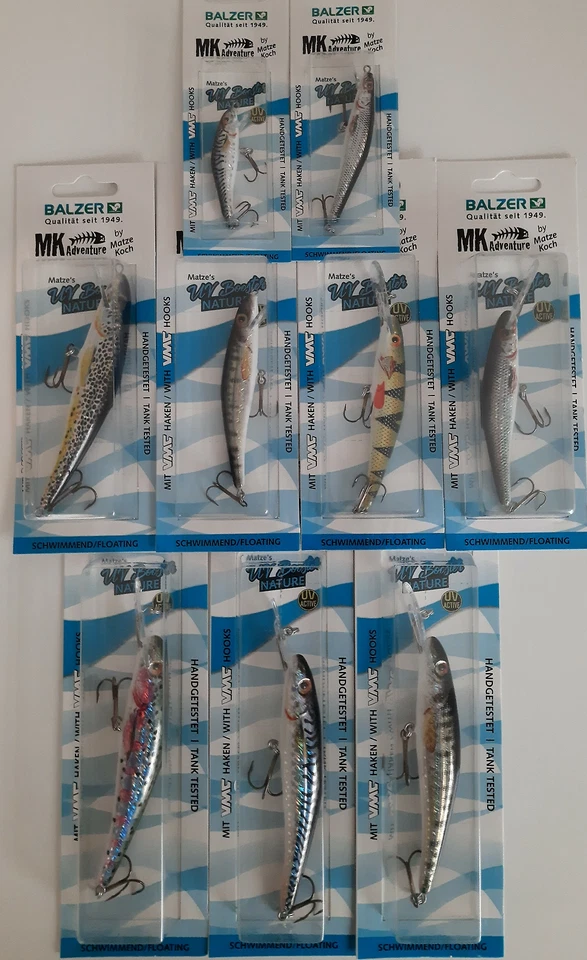 Balzer Matze Koch UV Booster Nature Wobbler 5cm 7cm 9cm 11cm 13cm NEW ABVERKAUF - Bild 1 von 1