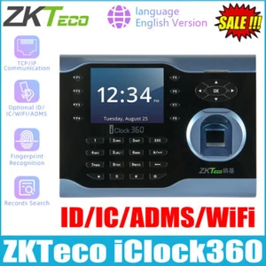 Grabadora biométrica de asistencia de tiempo de huellas dactilares ZKTeco iclock360 TCP/IP 8000 - Imagen 1 de 16