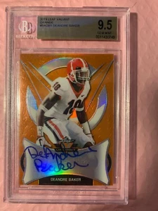 2019 LEAF VALIANT ORANGE DEANDRE BAKER AUTOGRAPH 17/50 ROOKIE BGS 9.5 GEM MINT - Picture 1 of 1