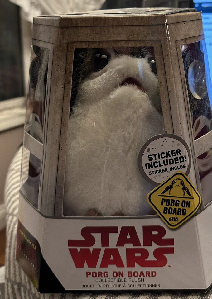Star Wars The Last Jedi Porg on Board Figure Suction Cup Plush 04174