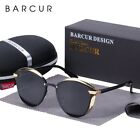 BARCUR Fashion Spolaryzowane damskie okulary przeciwsłoneczne Okrągłe szkło przeciwsłoneczne Damskie lunette DE