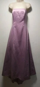 Debut Lilac Zip Back Bandeau Maxi Dress - Size 10 (033g) - Picture 1 of 9