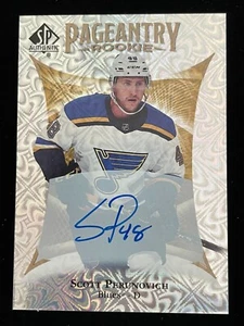 2021-22 SP Authentic Scott Perunovich Pageantry Rookie Auto; St. Louis Blues - Picture 1 of 2