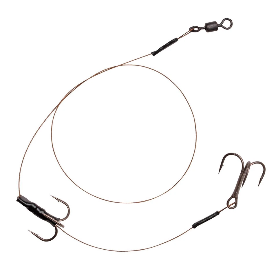 Spro HD Baitfish Rig 35cm - Stahlvorfach 7x7 mit 2 Drillingen, Vorfach, Zubehör - Bild 1 von 1