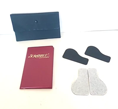 1948 Pocket Travel Scrabble Game Board ‘magnetic’ Cling-on Rubber Tiles Vintage - Image 1 of 4