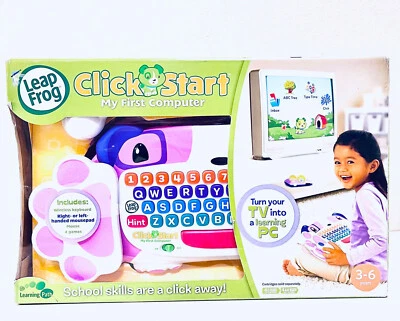 NEW LeapFrog Clickstart My First Computer w/ Wireless Keyboard, Mouse & 4 Games - Image 1 of 4