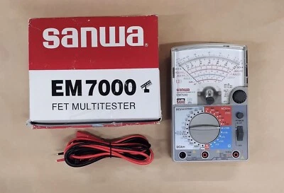 Sanwa Analógico Multitester FET Tester EM7000 Japón - Imagen 1 de 4