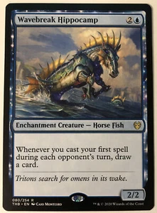 MTG Wavebreak Hippocamp Theros Beyond Death 080/254 Regular Rare - Picture 1 of 1