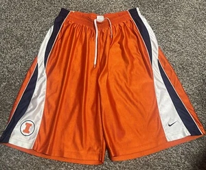 Vintage Nike Illinois Fighting Illini Authentic 2XL Basketball Shorts - Picture 1 of 3